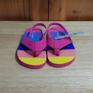 Cat & Jack Rainbow Flip Flops